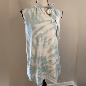 ModCloth coquette tie dyed sleeveless blouse SZ M